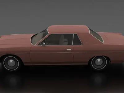 Monterey 2dr 1974 Low-poly 3D model