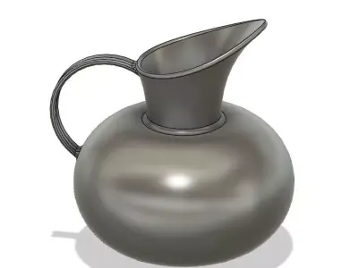 Jug Round Bottom Free 3D print model