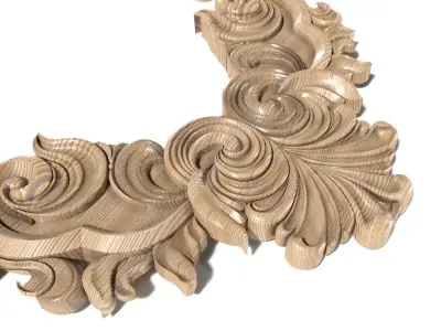 Frame-018 ornate frame 3D model