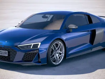 Audi R8 2019 3D model