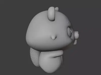 beaver 01 3D print model