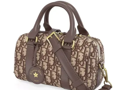 Dior Groove mini Bag Red Low-poly 3D model