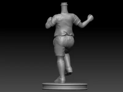 3D Printable Football Kid Bubble Head 3D print model