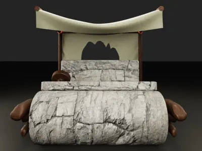 Flinstones Car 3D model 3D model