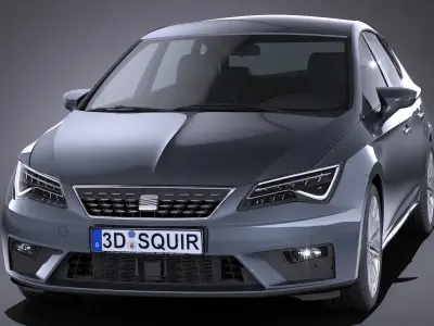 Seat Leon 2017 3D model