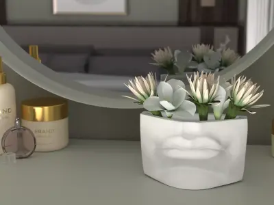 Michelangelo David lips decor Gypsum for 3D Print 3D print model