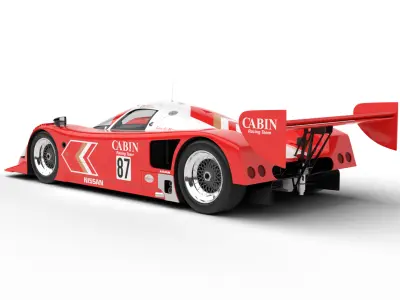 Nissan R90CK Cabin Racing 1990 3d model 3D model