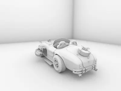 car trending model Low-poly 3D model