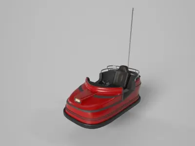 Bumper Car Low-poly 3D model