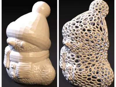 Snowman 3D print model