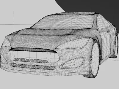 Car tesla 3D Model 3D model