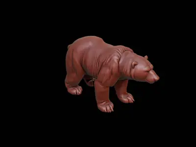 Polar Bear Animal Sculpture 3D print model purchase