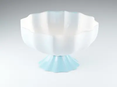 Porcelain vessel Free low-poly 3D model