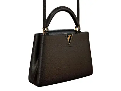 Louis Vuitton bag Capucines Black Leather 3D model