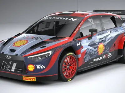 Hyundai i20 N WRC Rally1 2022 3D model