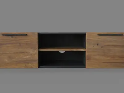 Rigby 55 Small Floating Media Console 3D model