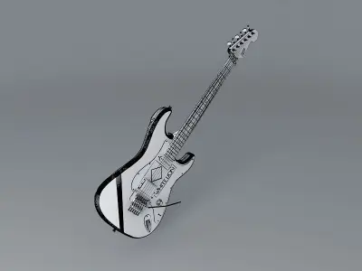 ESP Vito Bratta model guitar Free 3D model