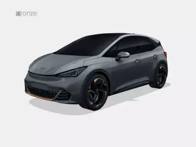 Cupra Born 2022 Low-poly 3D model