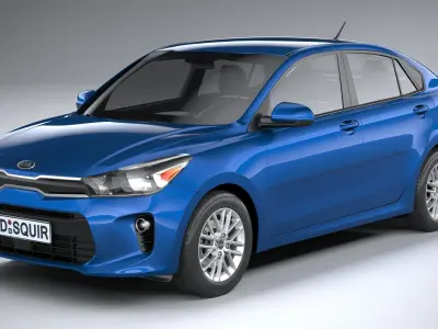 Kia Rio Sedan 2018-2020 3D model