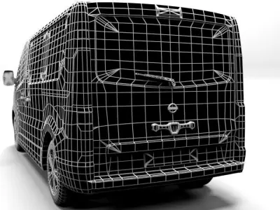 NISSAN NV300 2022 LONG Low-poly 3D model