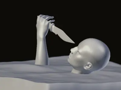 Thriller Statue Free 3D model