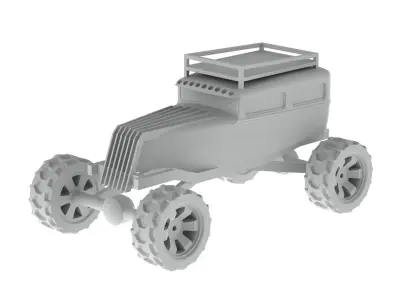 Zombie Survival Sedan Free 3D model