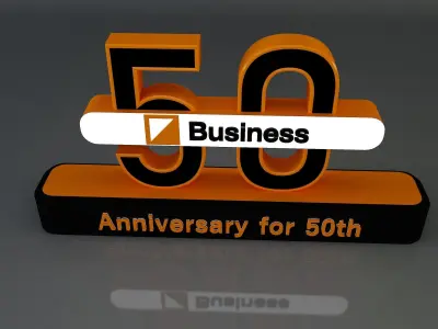  50 years anniversary 3d model a661c 3D model