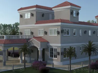 House villa 3D model