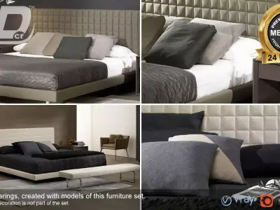Carita Bed Set 3D model