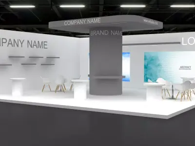3d model Booth  3D model