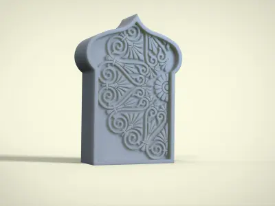 Candle door form 3D print model