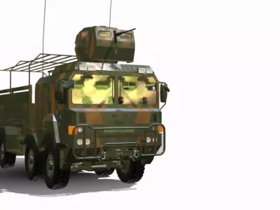 MAN HX77 8X8 Low-poly 3D model