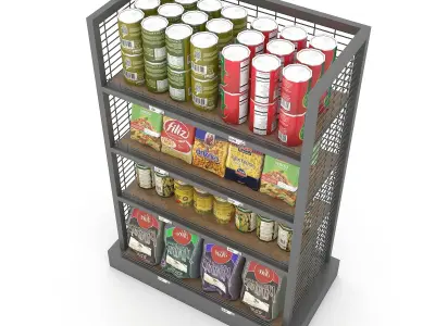 3D model canned food 04 Low-poly 3D model