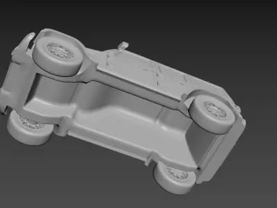Jeep Wrangler Unlimited 2019 on a small scale Free 3D print model