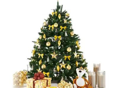 Christmas tree 3D model 7
