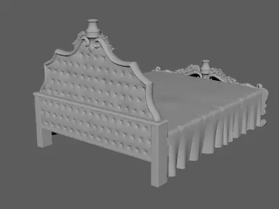 Royal Bed 3D model