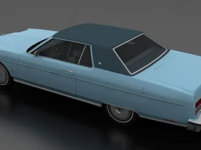 Marquis 2dr 1974 Low-poly 3D model