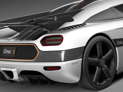 Koenigsegg One-1 2014 3D model