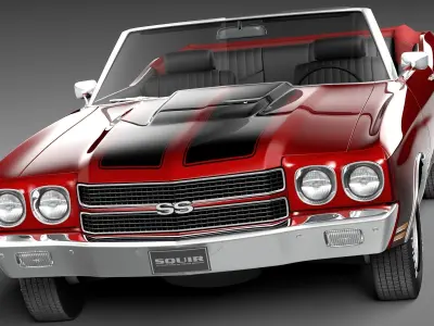 Chevrolet Chevelle SS Convertible 1970 3D model