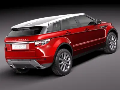 Range Rover Evoque 5 Door 2012 3D Model 3D model