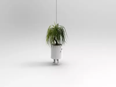 WALKING PLANTER Free 3D model
