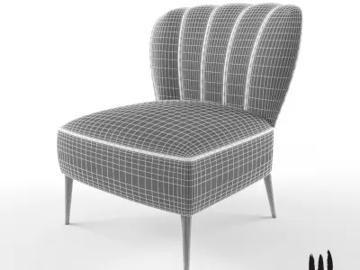 Brabbu Dalyan armchair 3D model