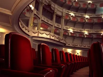 Luxury Theater Hall 3D model