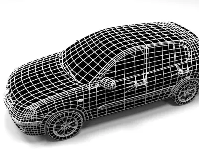 NISSAN ALMERA 5DOOR LOWPOLY Low-poly 3D model