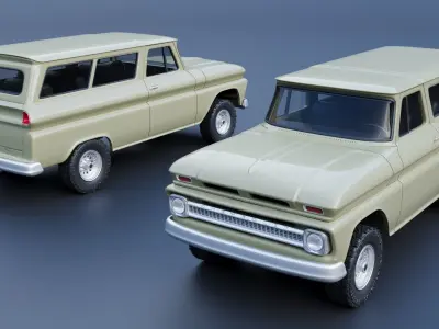 Chevrolet Suburban 1965  3D print model