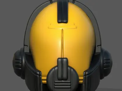 Helmet plastic mask protection pollution ball shaped  Low-poly 3D model buy
