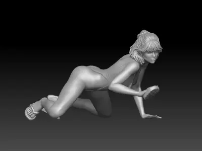 car wash girl 2025 6 3D print model