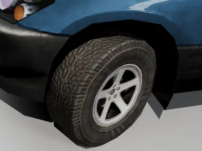 Game Ready Generic SUV Low-poly 3D model