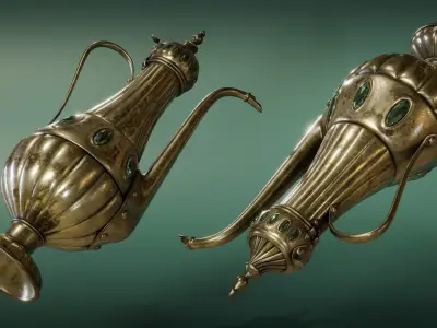 Antique Ottoman Pitcher Low-poly 3D model