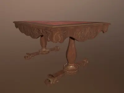 3D Antique Table -PBR Game Ready model Low-poly 3D model